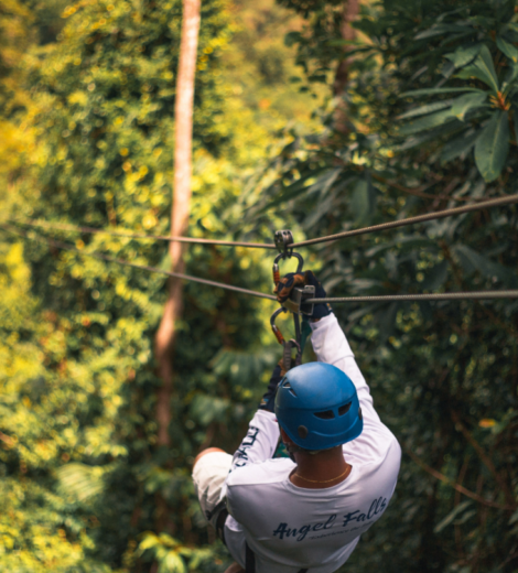 Ziplining at Calico Jacks