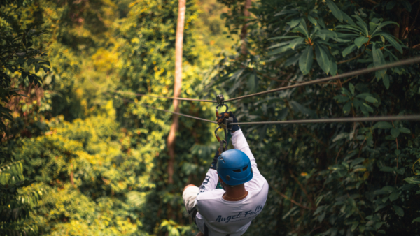 Ziplining at Jaguar Paw